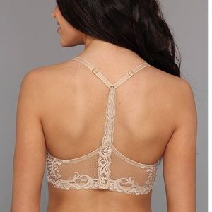 Natori Lace Racerback Bra in Beige